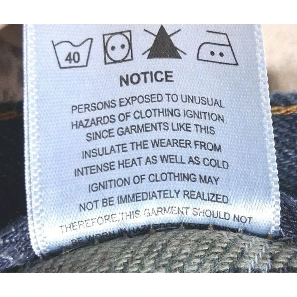 Key Mens 38x34 Flannel Lined Jeans Blue Logger Heavy Equipment Workwear Tall
